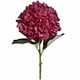 image 1 of Autumn Ruby Hydrangea Artificial Flower - Fabric/Plastic - L18 x W18 x H42 cm - Red - Single Stem