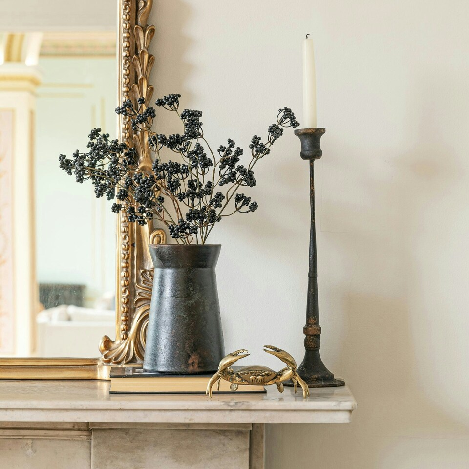 image 1 of Kew Handthrown Vase Old Bronze Bronze