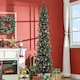 image 2 of HOMCOM 7.5FT Artificial Snow Dipped Christmas Tree Home Indoor Decoration Green