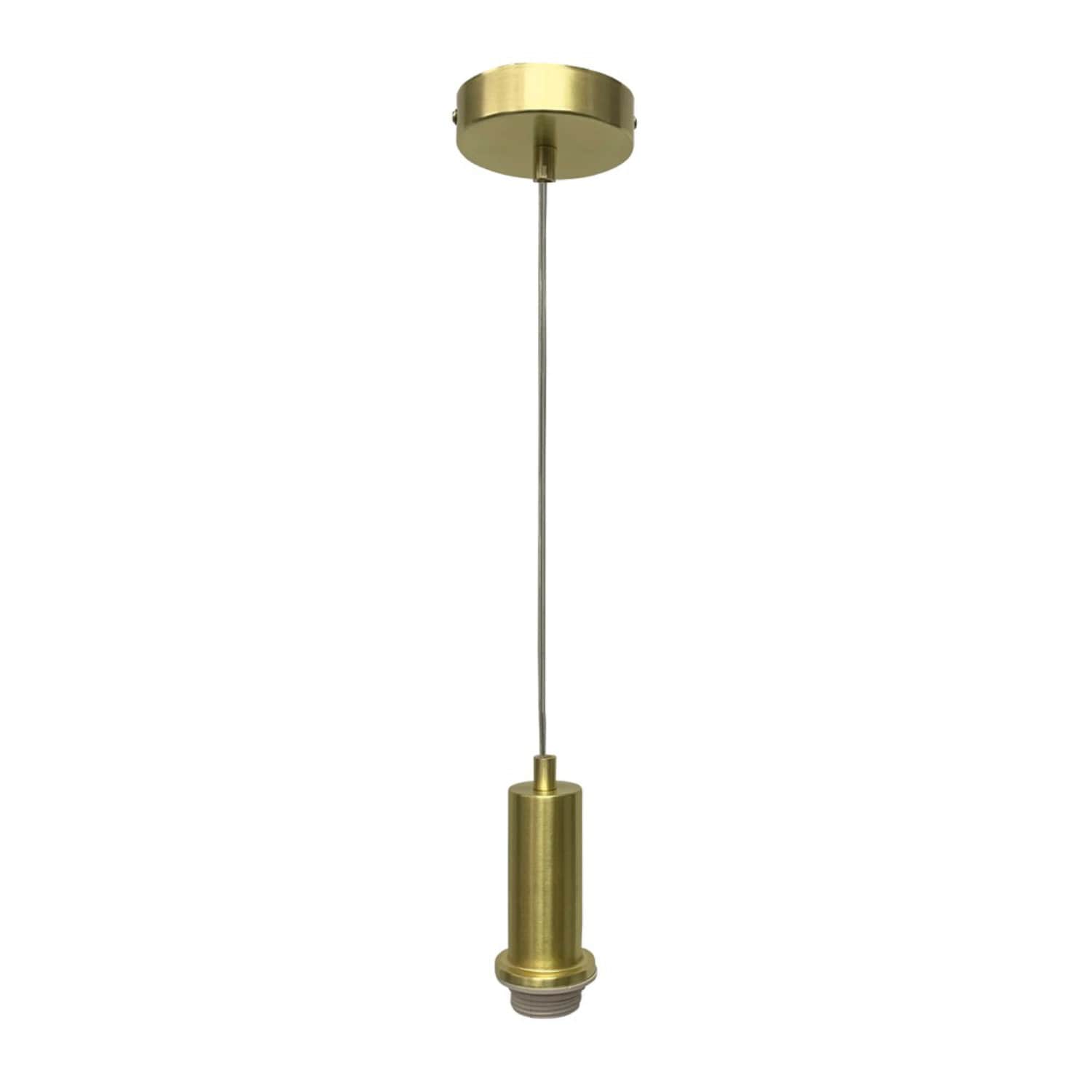 First Choice Lighting Celine Satin Brass Ceiling Pendant Flex Suspension Kit for Shades in Gold
