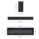 image 5 of Living and Home 60 Inch Electric Fireplace - Recessed/Wall-Mounted/Freestanding with Remote Control,1500W