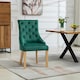 image 2 of Ravenna Velvet Dining Chairs - Set of 2 - Green