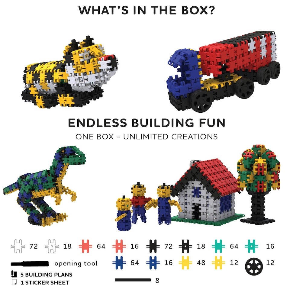 image 1 of Nano Clics Creative Builder 5 in 1 - 500 Pieces