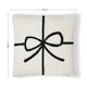 image 5 of BHS Christmas Present Bow Tufted Cushion, White | White | White | 1