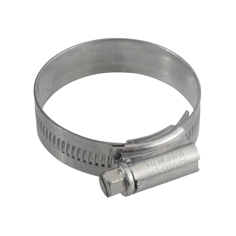 Jubilee Zinc Plated Hose Clip - Zinc Plated - 1M  32mm - 45mm 1.1/4 - 1.3/4in