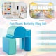 image 8 of COSTWAY 5 Pieces Kids Climb Crawl Foam Play Set Colorful Educational Software-Navy