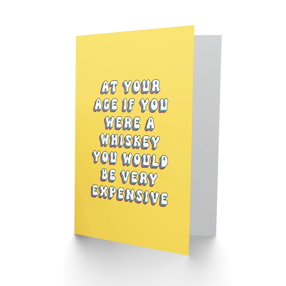 image 1 of Like Expensive Whiskey Old Age Joke Woman Her Birthday Card