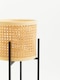 image 4 of Interiors by Premier Contemporary Small Planter, Handwoven Detailing On Small Outdoor Planters, Sturdy Planter For Flowers | Cream