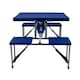 image 8 of Portable Folding Outdoor Picnic Table and Bench Set 4 Seats | Blue