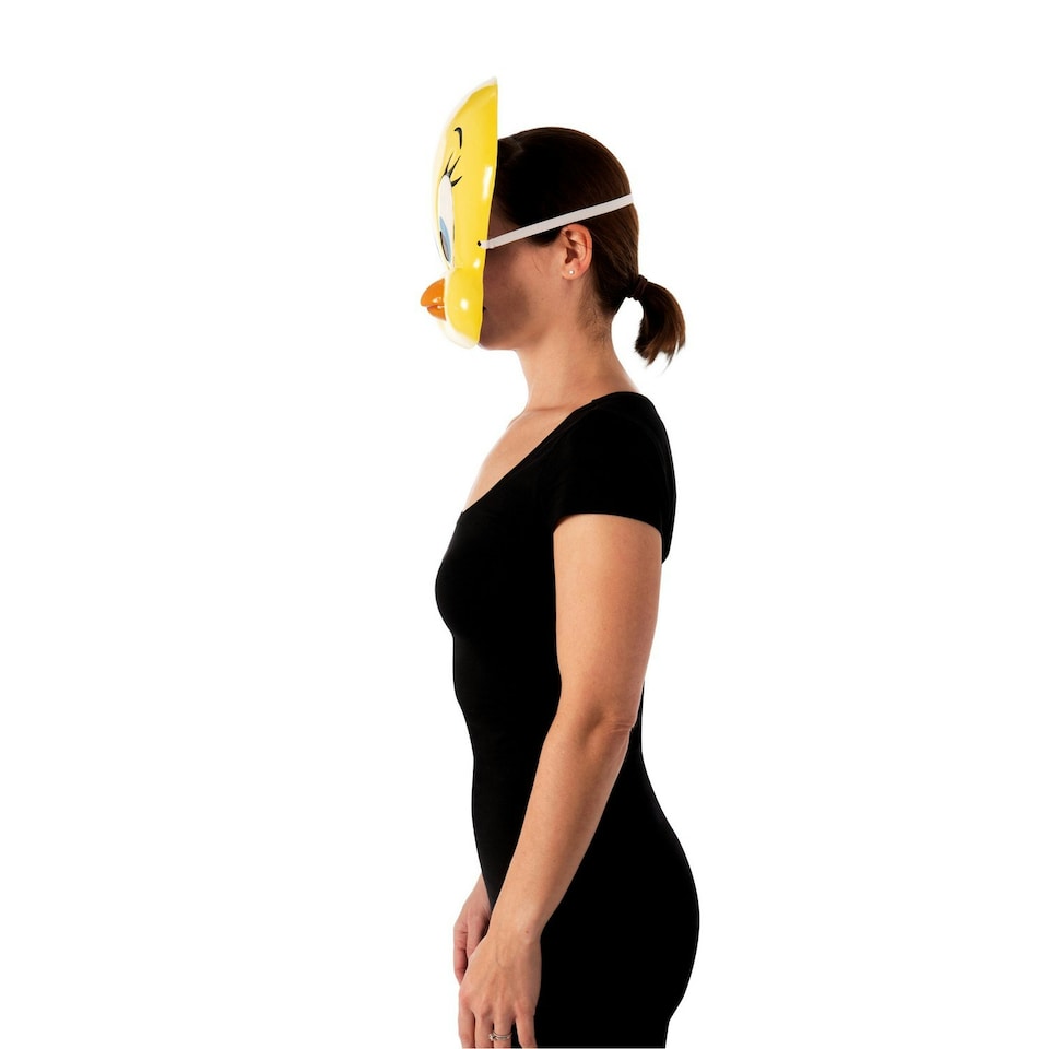 image 1 of Space Jam Tweety Bird 1/2 Mask - Yellow - One Size