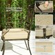 image 4 of Outsunny 7 Pieces Cast Aluminium Garden Dining Set with Parasol Hole Bronze