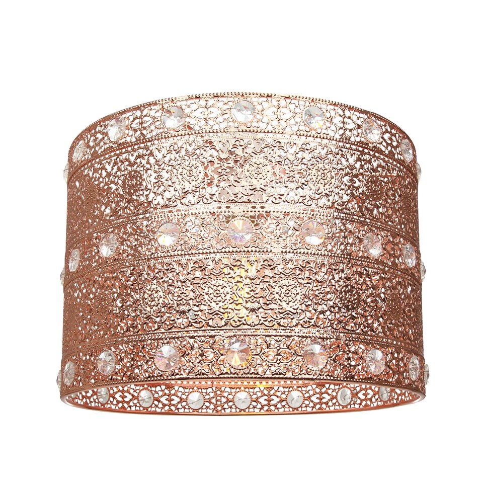 image 1 of Polished Copper Acrylic Gem Moroccan Style Chandelier Pendant Light Shade | Copper