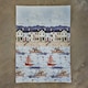 image 4 of Coastal Fishing Village Soft Coral Fleece Printed Throw