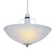 image 1 of ValueLights Traditional Glass Uplighter Ceiling Light Shade with a Silver Chrome Gimble Chrome