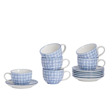 Nicola Spring Hand-Printed Sauce Dishes - 10cm - Orange - Pack of 3 | Orange | Orange