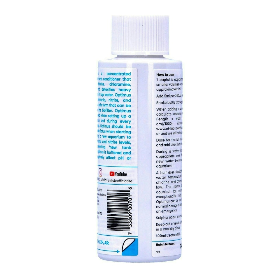 image 1 of NT Labs Optimus Fresh and Marine Water Conditioner Dechlorinator Ammonia Remover N/A