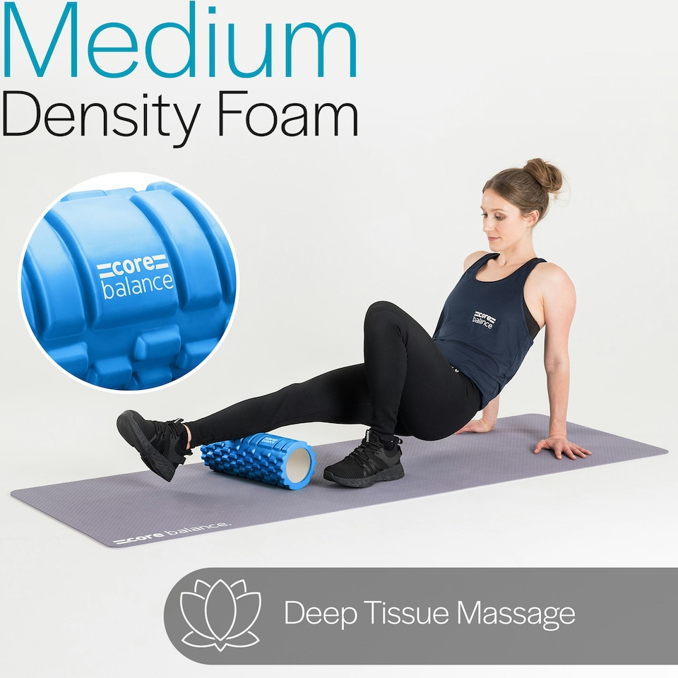 image 1 of Grid Foam Roller - Blue