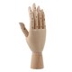 image 1 of Small Wooden Right Hand Manikin 18cm (7")