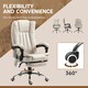 image 5 of Vinsetto 6-Point Vibrating Heat Massage Chair w/ Microfibre Charcoal Grey