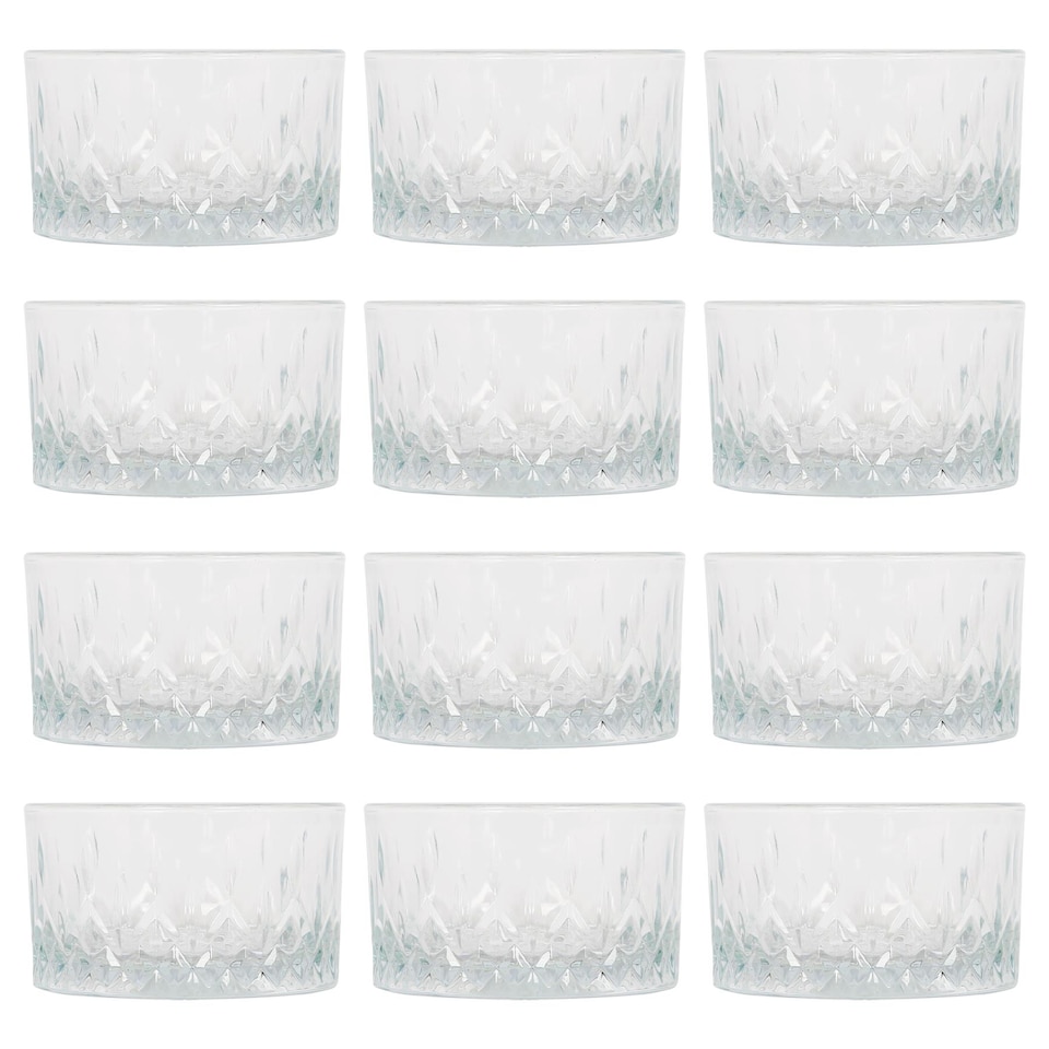 image 1 of LAV Odin Glass Serving Bowls - 9.5cm - Pack of 12 | Clear | Clear