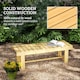 image 4 of Outsunny 1.1M Outdoor Garden Bench Patio Loveseat Fir Wood 2 Person