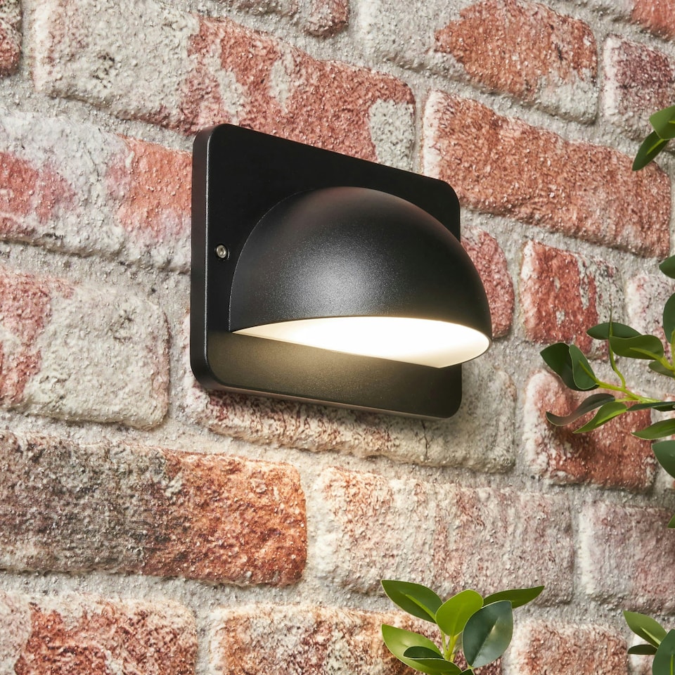 image 1 of BHS Jude Outdoor Wall Light, Black