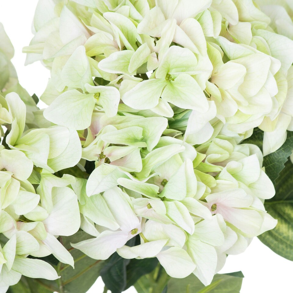 image 1 of Hill Interiors Shabby Hydrangea Bouquet Artificial Flower - Green - One Size