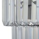 image 5 of Set of 2 Clint - Clear Acrylic Crystal Two Tier Easy Fit Pendant Shades | Clear | Chrome | Medium | 2