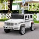 image 2 of HOMCOM Mercedes Benz G500 12V Kids Electric Ride On Car w/ Remote Control White