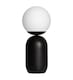 image 4 of Nordlux Notti Indoor Table Lamp Black Metal E14 Hand Blown Glass - Mains Powered, IP20 | Black | Mocha