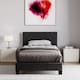 image 7 of Vida Designs Lisbon 3ft Single Bed Faux Leather, Black, 90 x 190cm