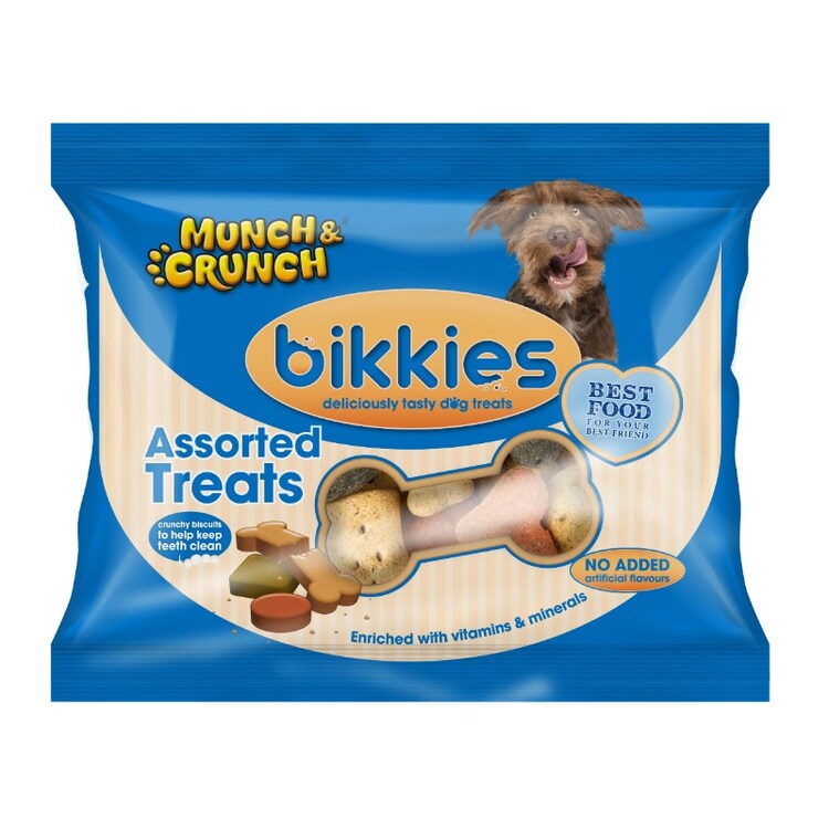 Munch & Crunch Bikkies Dog Treats - Assorted Treats 350G