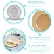 image 2 of Argon Tableware Hammered Charger Plates - 33cm - Gold - Pack of 6 Grey