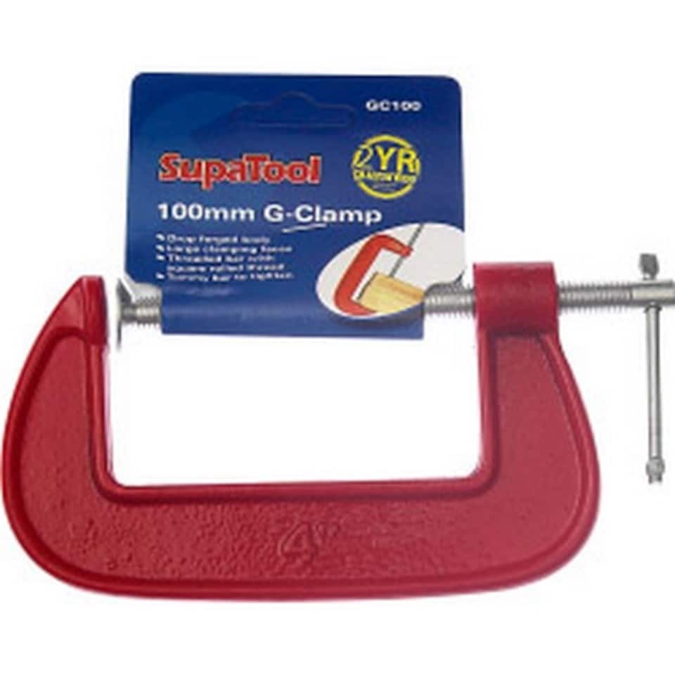 image 1 of SupaTool G Clamp | Red | Red | 75mm | 1