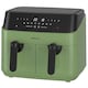 image 1 of EMtronics 9 Litre Digital Double Basket Air Fryer - Sage Green
