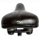 image 4 of Sport Direct Unisex Large Gel Black Bike Saddle With Steel Rails