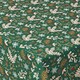image 4 of Homescapes Festive Forest 100% Cotton Green Christmas Tablecloth - 137 x 137 cm | Green | 137cm x 137cm (54" x 54")