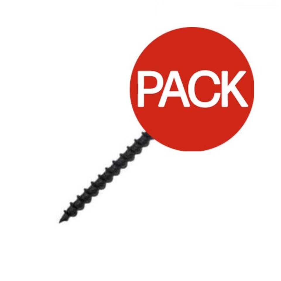 Securpak Drywall Screws (Pack of 55) - Black - One Size