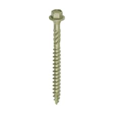Timco - Timber Frame Construction & Landscaping Screws - Hex - Exterior - Green Organic (Size 6.7 x 75 - 50 Pieces)