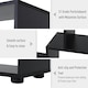 image 5 of HOMCOM Multipurpose 8-Grid Bookshelf Decorative Shelf, Bathroom