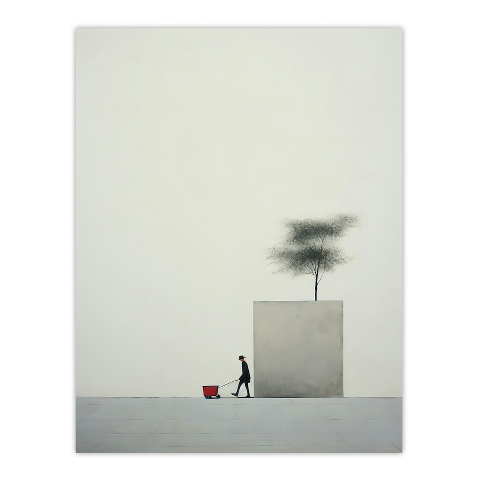 image 1 of Weekly Shop Minimalist Soft Pastel Simple Black Framed Wall Art Print A4