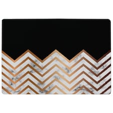 Marble Zig Zag Pattern Rug | Multi