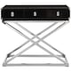 image 1 of Kensington Townhouse Hair On Hide 3 Drawer Console Table Black