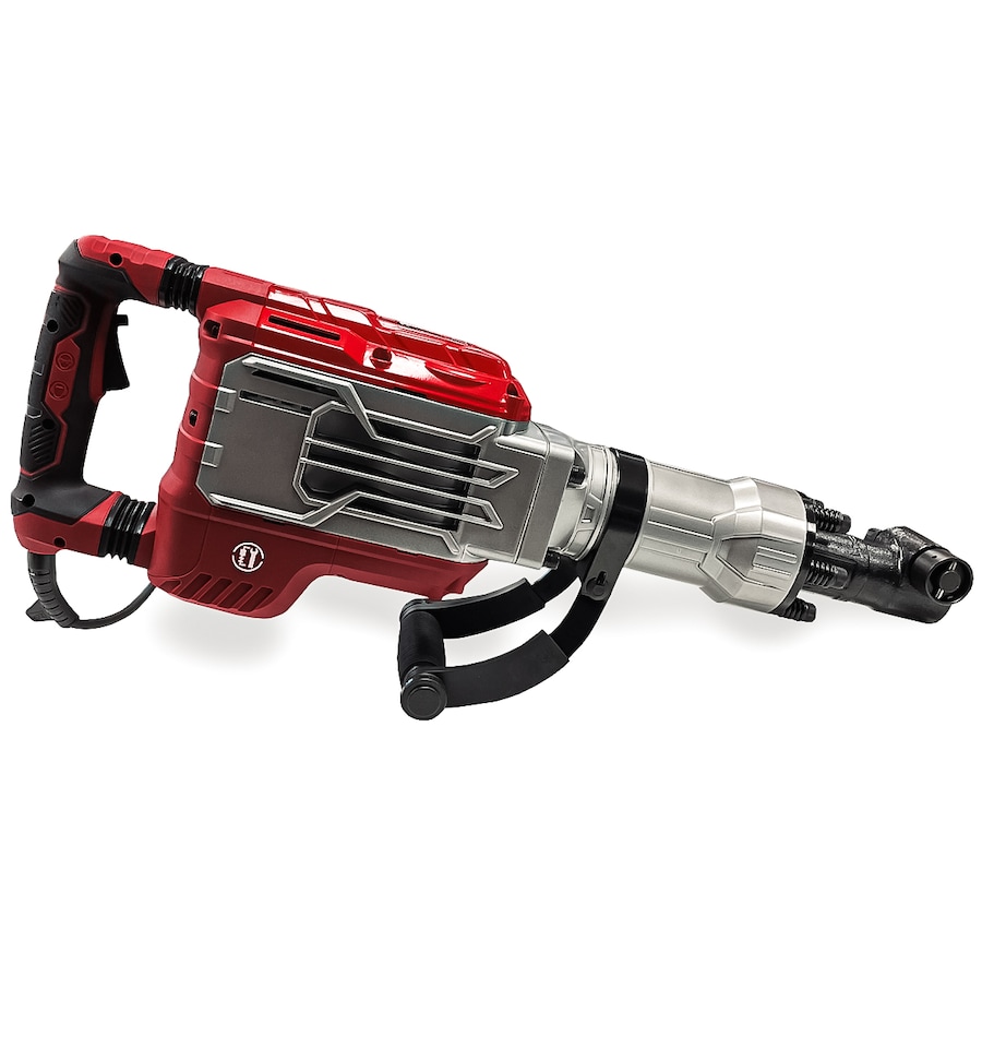 image 1 of Lumberjack Demolition Hammer Breaker Drill 1700W 75j 230V Includes Chisels & Wheeled Carry Case