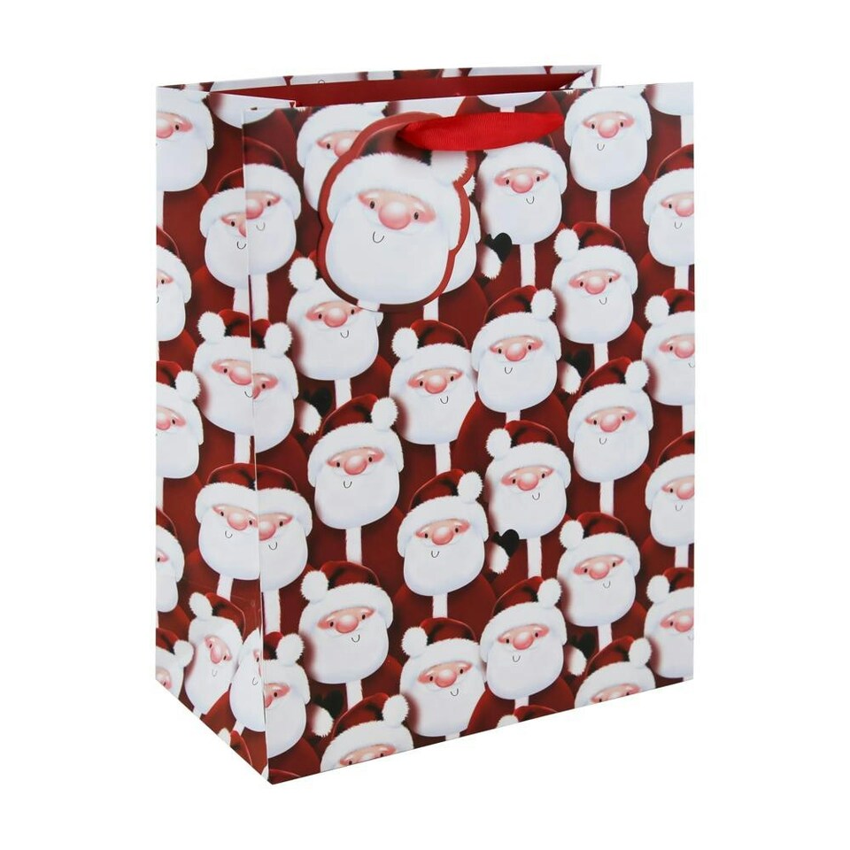 Pack of 12 Santa Repeat Large Christmas Gift Bags