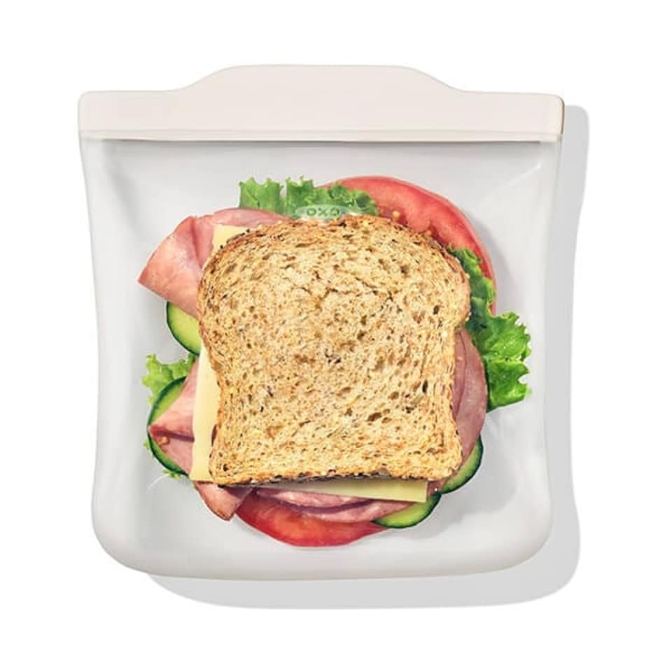 image 1 of OXO Good Grips Silicone 828ml Oat Reusable Sandwich Bag