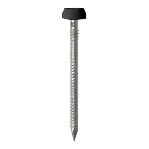 Timco - Polymer Headed Pins - A4 Stainless Steel - Black (Size 40mm - 250 Pieces)