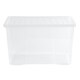 image 3 of Wham Crystal 4 x 102L Stackable Plastic Storage Boxes with Lids Clear Clear