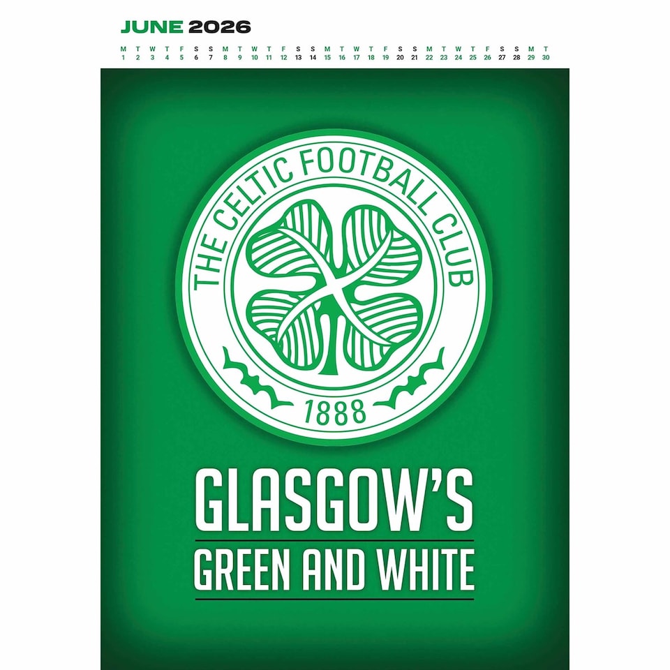 image 1 of CELTIC FC 2026 A3 DELUXE CALENDAR
