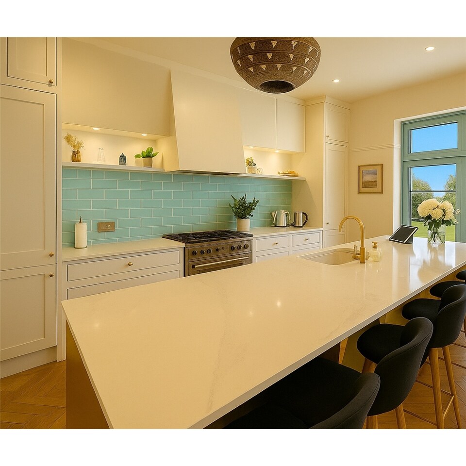 image 1 of Mint Gloss Metro Tiles (750 Pack-15 Box-15m2 Coverage)-Kitchen-Premium Ceramic Wall Finish-Inspired by NYC Subway & SoHo Style